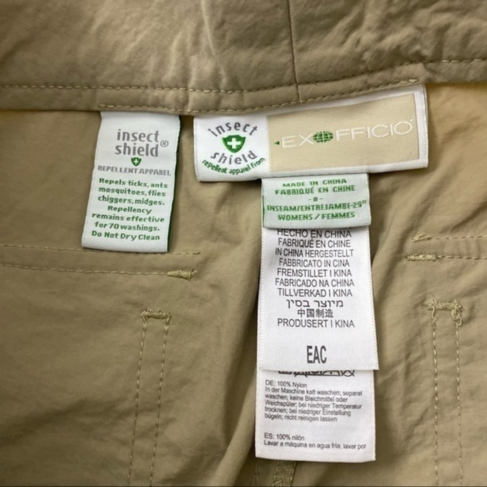 Exofficio • NWT Khaki BugsAway Sol Cool Ampario Shorts - Picture 9 of 9
